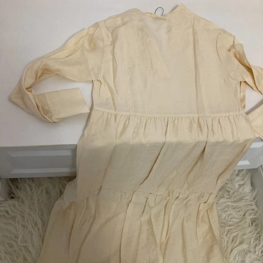 VINCE Mock Neck Midi Length Dress - Picture 14 of 14